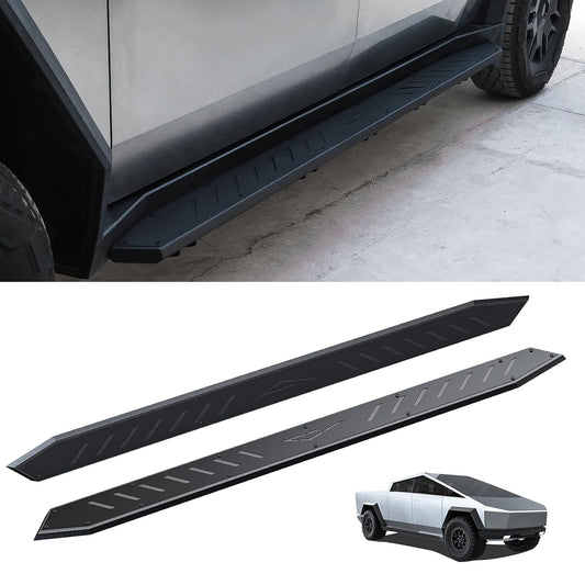 2PCS Side Steps for Tesla Cybertruck 2019-2025 | Heavy-Duty Running Boards | Double Layer Side Steps | Anti-Slip Nerf Bars | No-Drill Bolt-On Installation | 550LB Capacity | Rust-Proof Stainless Steel｜EVIL ENERGY - EVILENERGY