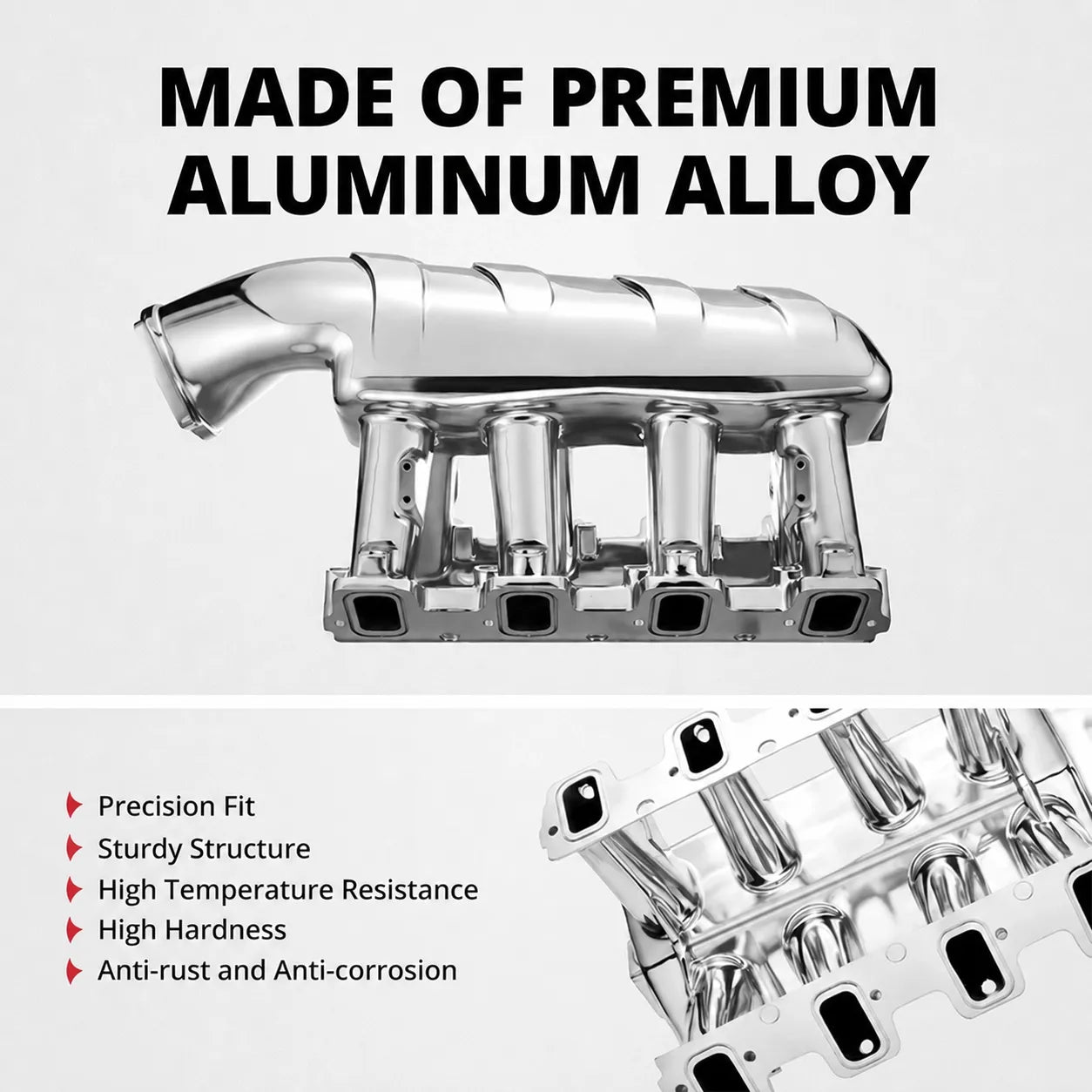 EVIL ENERGY 102mm HI-RAM LS3 Intake Manifold 300117 Aluminum EFI for LS3 L92 L99 L76 Rectangular Port with Fuel Rails