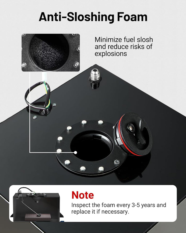 EVIL ENERGY Fuel Cell Anti-Sl os hing Foam - Minimize Fuel Slosh & Reduce Explosion Risks