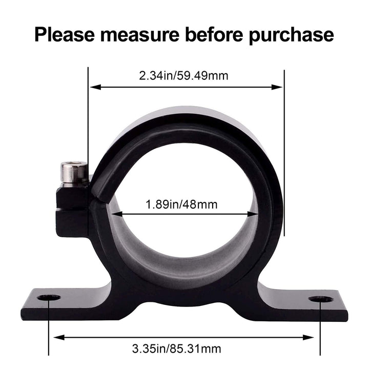 EVIL ENERGY 10-gallon fuel cell kit – please measure before purchase; key dimensions: 2.34in (59.49mm), 1.89in (48mm), and 3.35in (85.31mm)