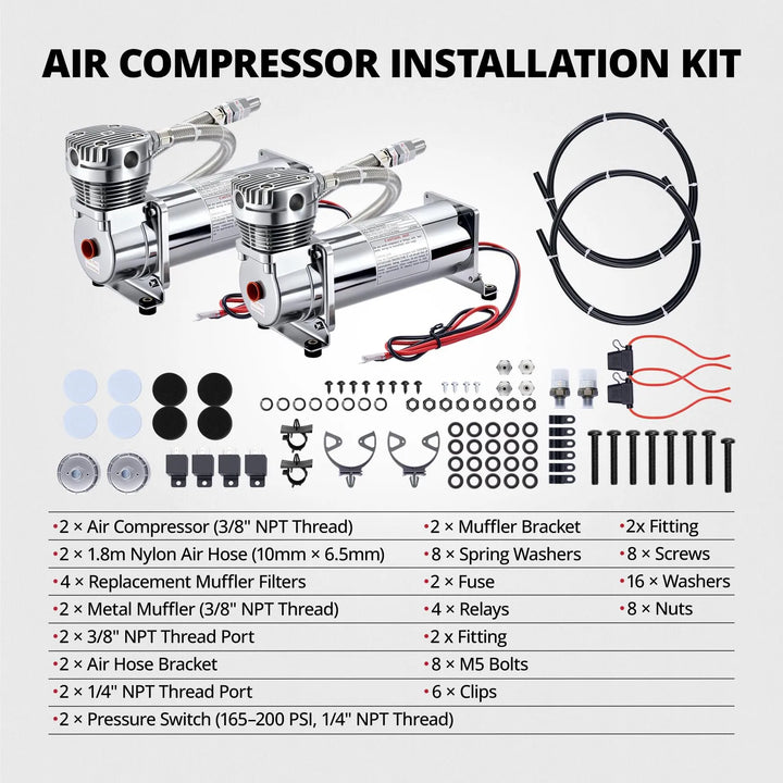 [Silver,3/8 NPT-2PCS]