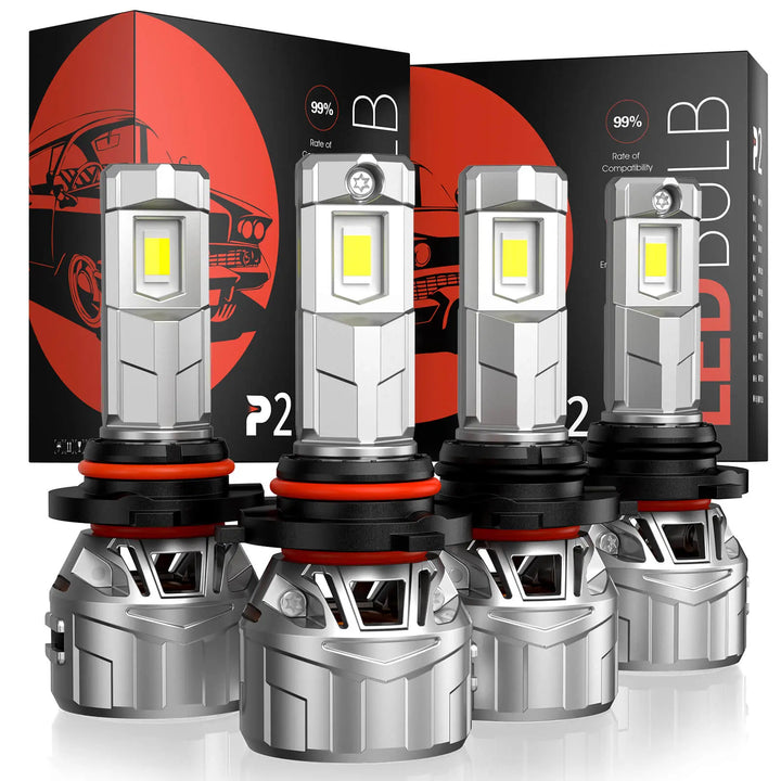 EVIL ENERGY P2 130W LED Headlight Bulbs DC 9-32V 9005/9006 6500K 40000LM Automotive LED Headlights 2Pcs - EVILENERGY